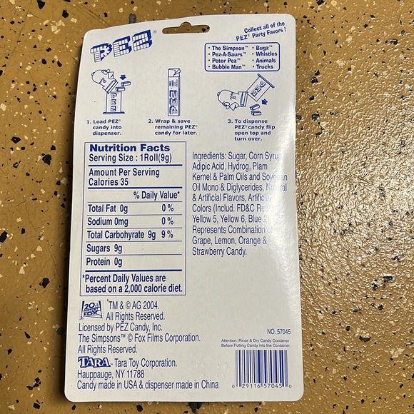 Brand New Simpsons Pez Dispenser Party Favors - Picture 2 of 3